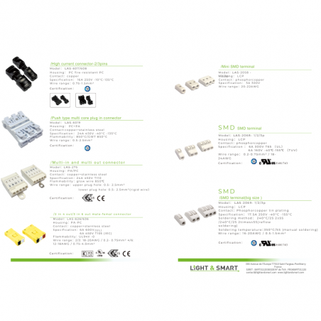 Accesories and connectors catalogue LAS 
