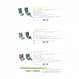 Waterproof junction boxes 