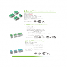 Quickterminal Bloc connectors 