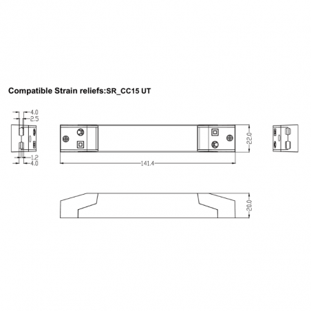 CC15W100-700-UT DALI NFC 