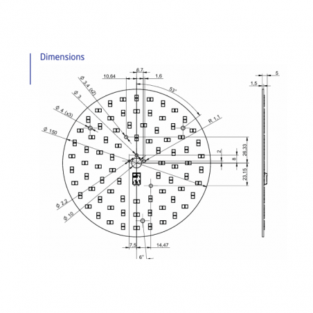 RdLED 150mm  