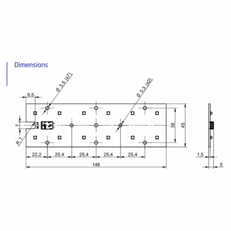 RecLED 146x45mm  