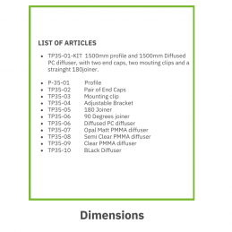 TP35 LED STRIP  ALU PROFILE 