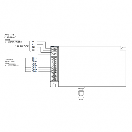 50W CASAMBI 4-CHANNEL LED DRIVER 