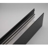 Profil aluminium applique ou suspendu couleur noir pour DAISY