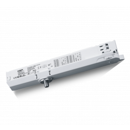 Black 42W in‑track LED driver offering a flexible 300–1050mA current range, strong efficiency, and dependable protection feature