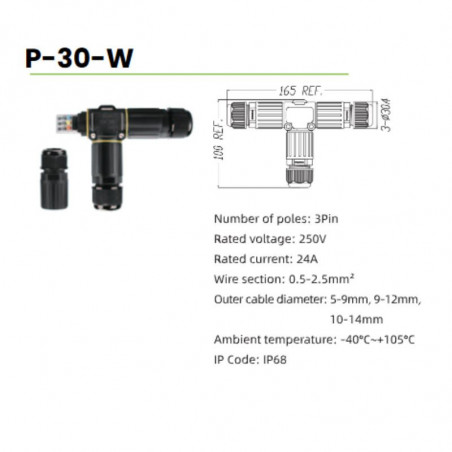 IP 68 Connector Screw Less 