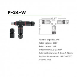 IP 68 Connector Screw Less 
