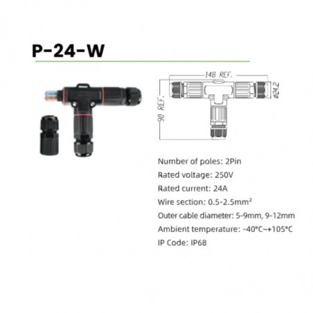 IP 68 Connector Screw Less 