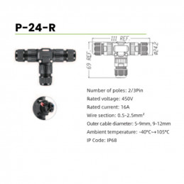 IP 68 Connector Screw Less 