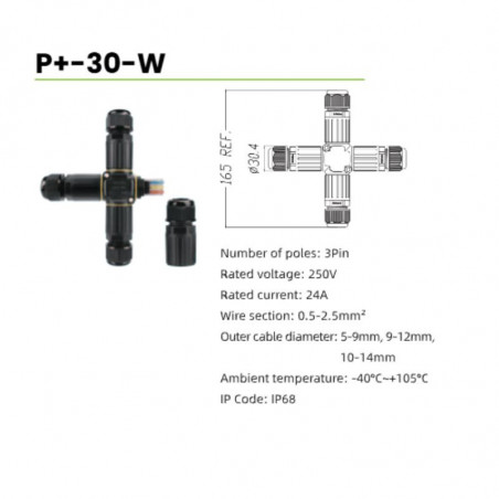 IP 68 Connector Screw Less 