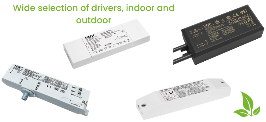 Constant Voltage, constant current, IP20 or IP67, dali or not, we have it all, large range of drivers stocked to serve your needs.